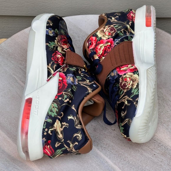 Nike KD 7 EXT Floral QS Mens Basketball Shoes Navy Hazelnut 726438-400 Size 11 main image 9